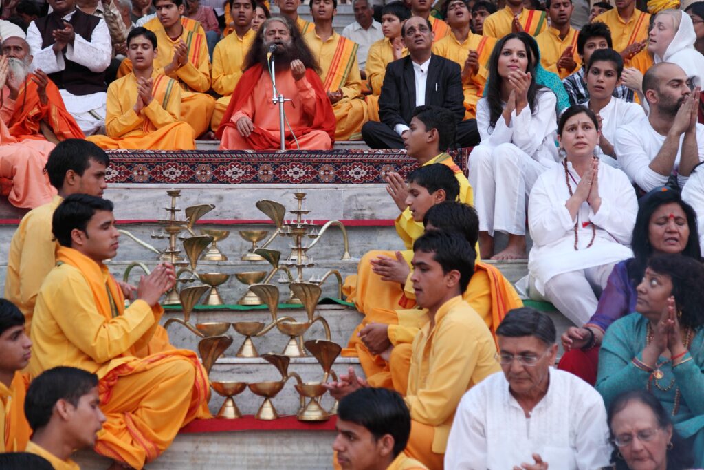 The Ganga Aarti at Rishikesh — a nightly fire ritual of profound spiritual significance